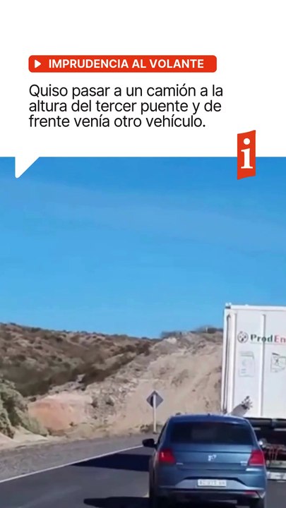 Quiso pasar a un camión a la altura del tercer puente y de frente venìa otro vehículo