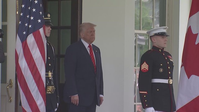 Mark Carney channels Trump with iconic fist raise at White House