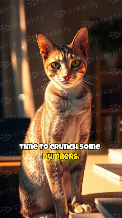 A cat doing human work