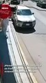 Cámaras de seguridad captaron el terrorífico instante en que una pipa descontrolada, aparentemente sin frenos, embistió a varios vehículos y se estrelló contra una casa en Los Reyes La Paz.