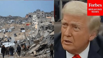 Trump Tells Reporters: 'We're Going To Help The People Of Gaza Get Some Food'