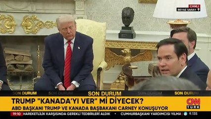 Beyaz Saray'da 'Kanada pazarlığı'! Trump: 51. eyalet olmalı