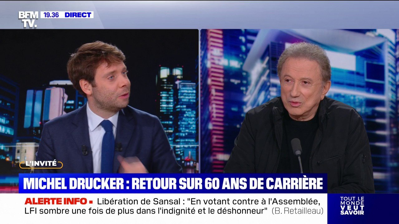 "J'ai toujours la même angoisse" : après 60 ans de carrière, Michel Drucker raconte avoir toujours le trac avant de prendre l'antenne