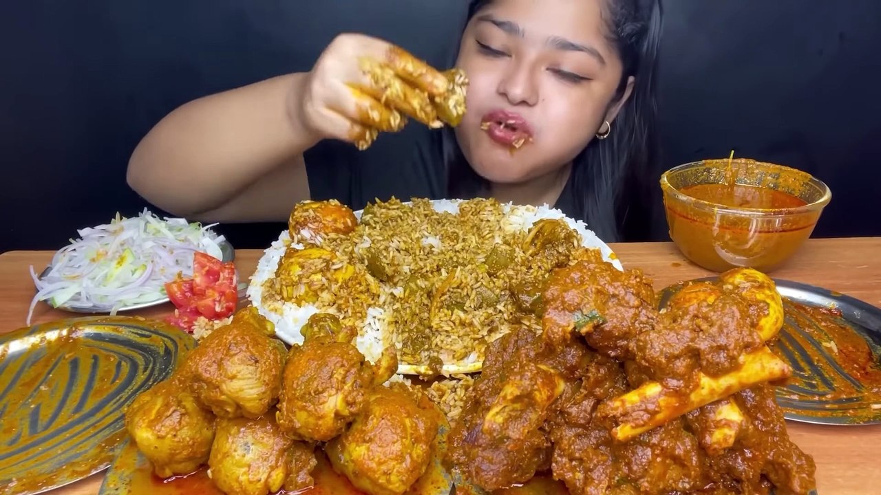 SPICY MUTTON CURRY 🔥 SPICY CHICKEN CURRY 🍗 SPICY MUTTON KALEJI CURRY AND SPICY EGG CURRY WITH