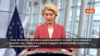 Von der Leyen: Stiamo costruendo 13 fabbriche per AI sblocchiamo 200 mld SOTTOTITOLI