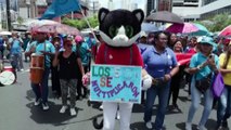 Marchas en Panamá exigen derogar ley de pensiones y rechazan acuerdo de seguridad con EE.UU.