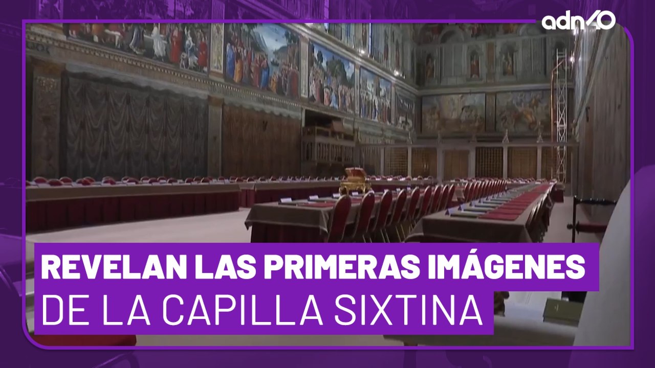 Se revelan las primeras imágenes de como luce la Capilla Sixtina antes de iniciar el cónclave