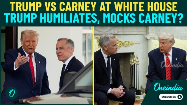FULL VIDEO: Trump Humiliates Canadian PM Carney in the White House? | Trump-Carney Full Meet