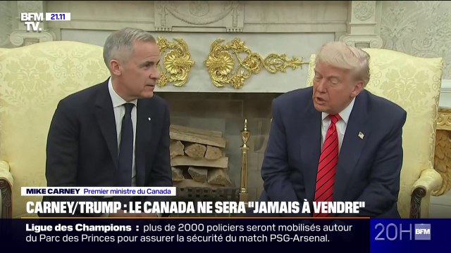 Rencontre entre Donald Trump et Mark Carney: le Premier ministre canadien assure que le Canada ne sera jamais à vendre