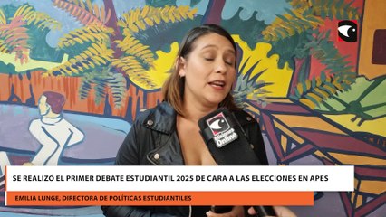 Se realizó el Primer Debate Estudiantil 2025 de cara a las elecciones en APES