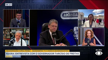 Tarcísio diz ser candidato à reeleição para governador de SP em 2026