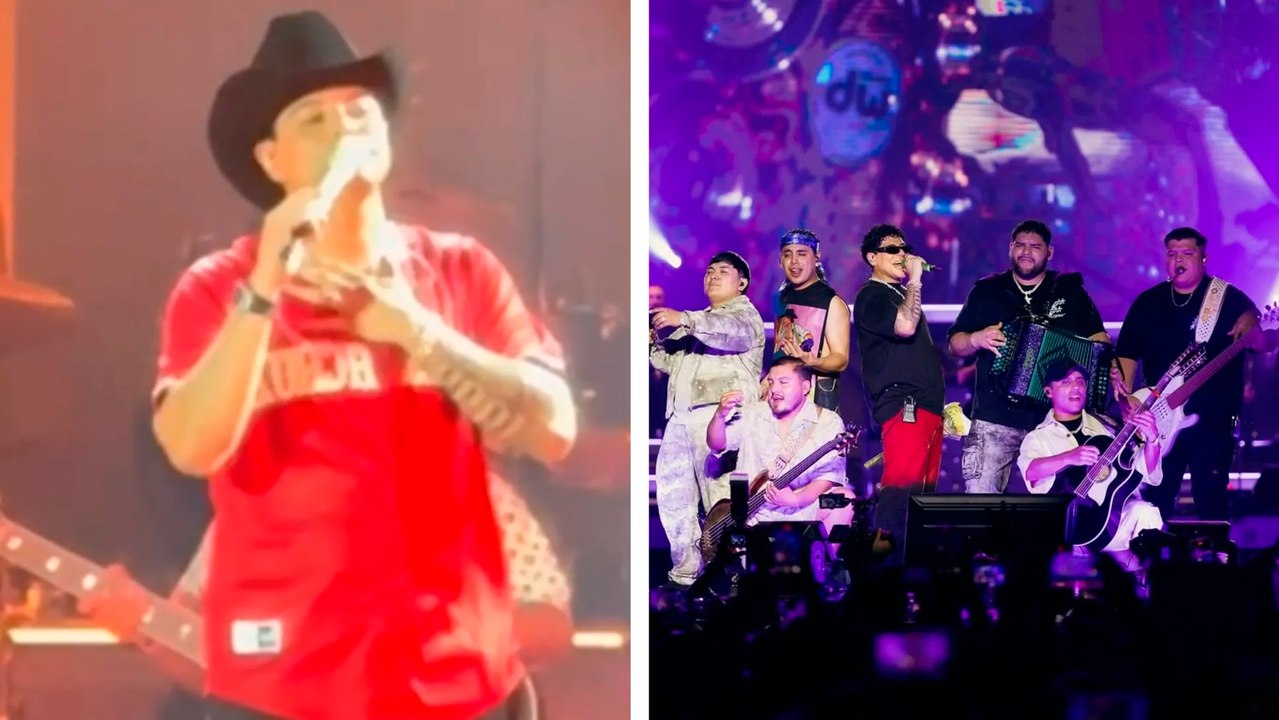 Eduin Caz y Grupo Firme se niegan a cantar narcocorridos durante su concierto en Veracruz