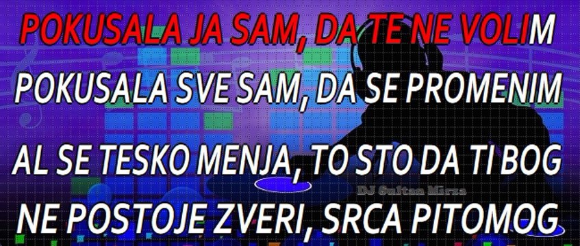 Za moje dobro - Tanja Savić (uživo karaoke)