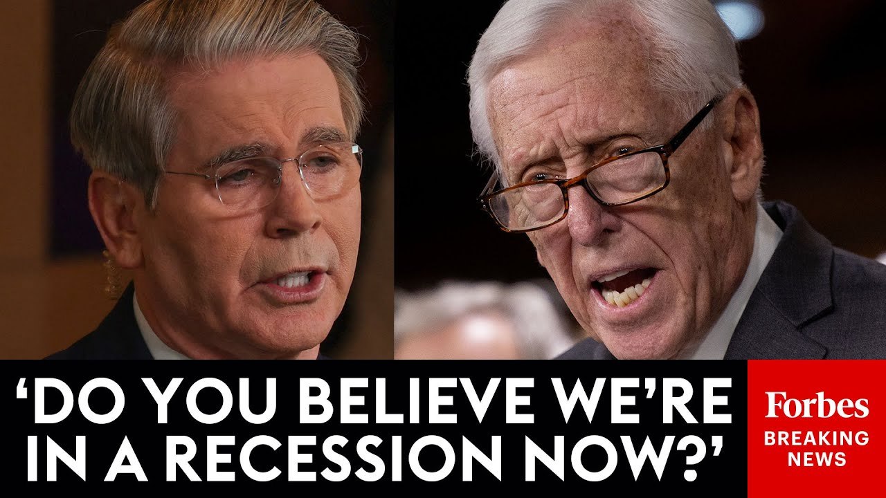 Scott Bessent Asked Point Blank If We're In A Recession By Steny Hoyer