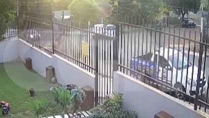 Câmera flagra como ocorreu acidente no Bairro Floresta