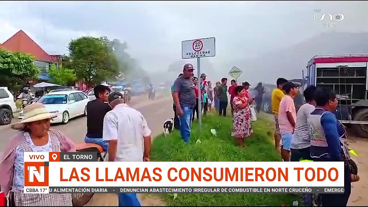 incendio en el torno
