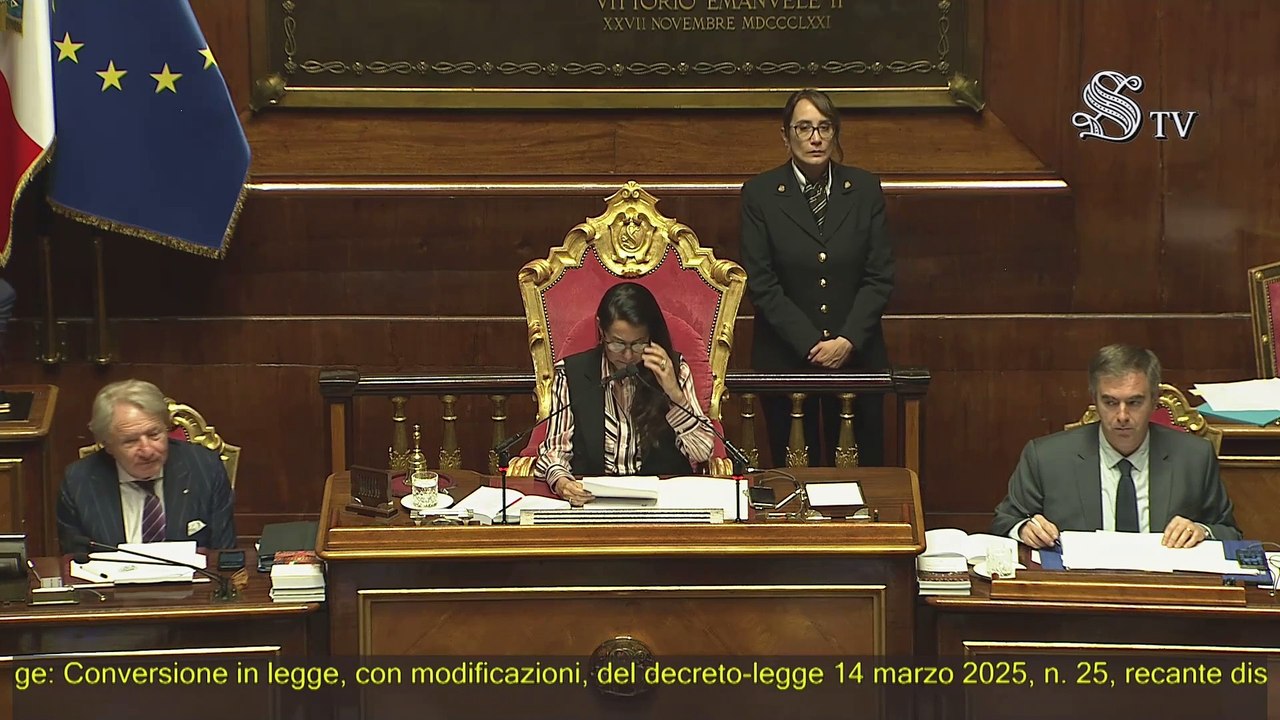 Roma - Senato - 19° Legislatura - 299° seduta (06.05.25) - Video ...