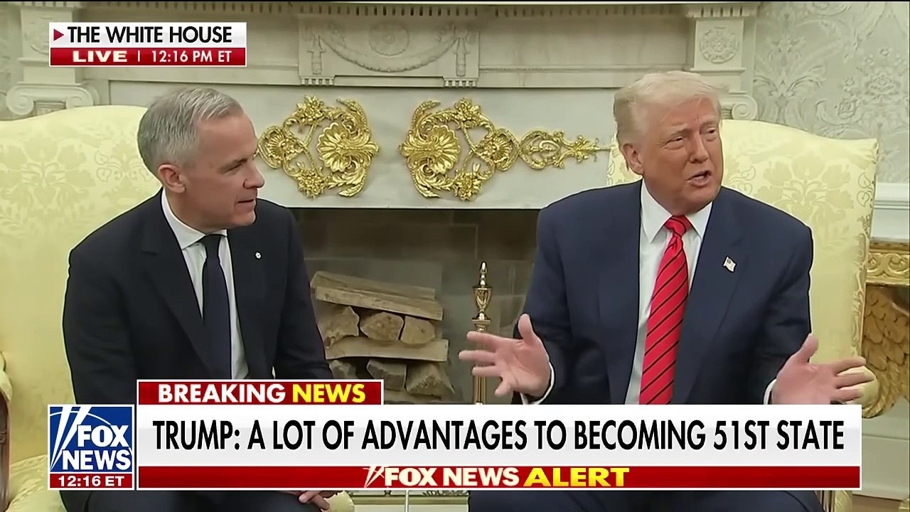 FOX NEWS TV !! Trump won't close door on Canada as 51st state- 'Never say never'