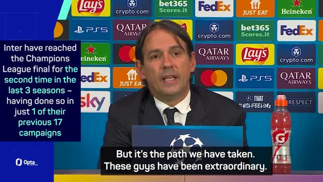 Inter 'have clearly grown' since last UCL final - Inzaghi
