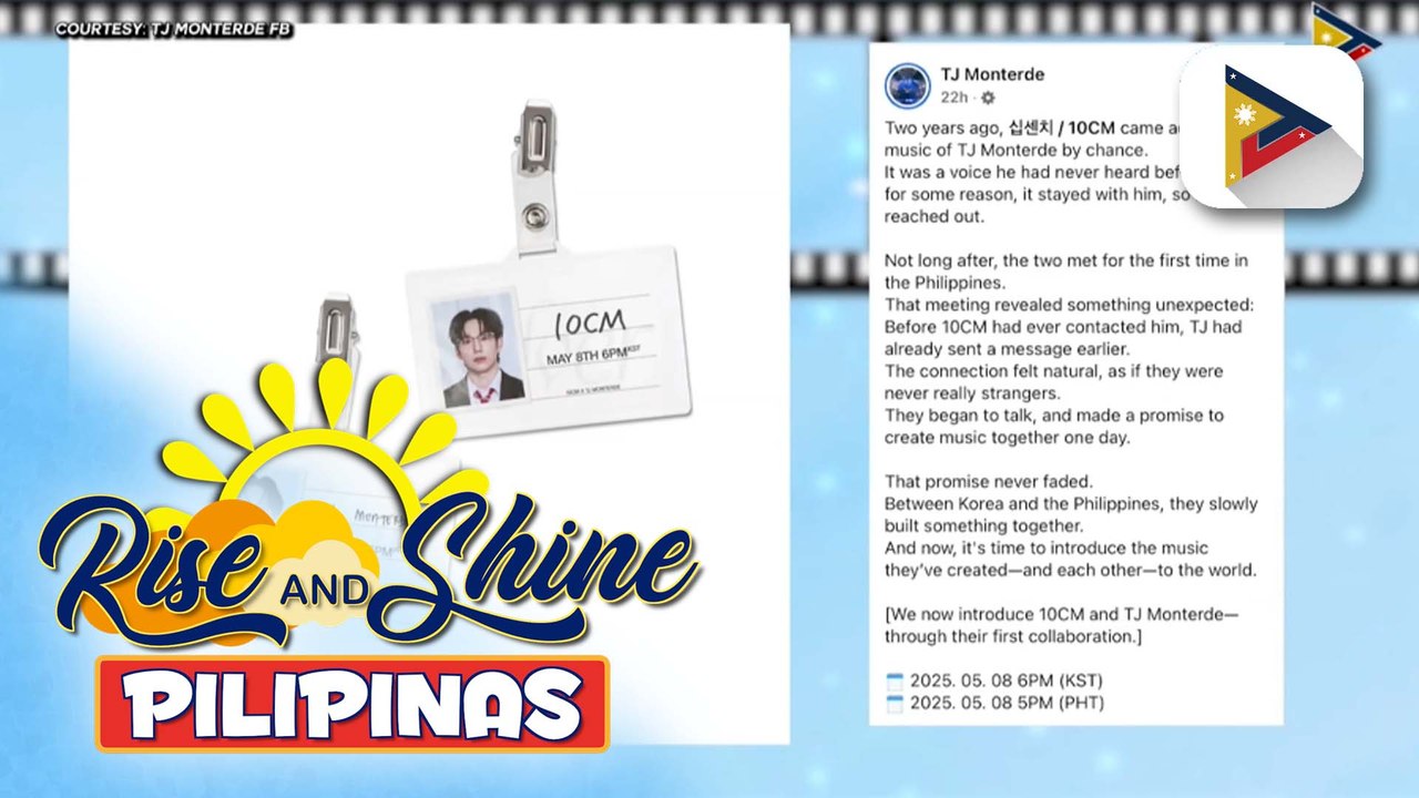 TALK BIZ | TJ Monterde at Korean artist na 10CM, may ilalabas na bagong single ngayong Mayo!