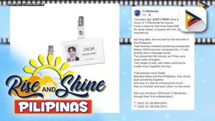 TALK BIZ | TJ Monterde at Korean artist na 10CM, may ilalabas na bagong single ngayong Mayo!