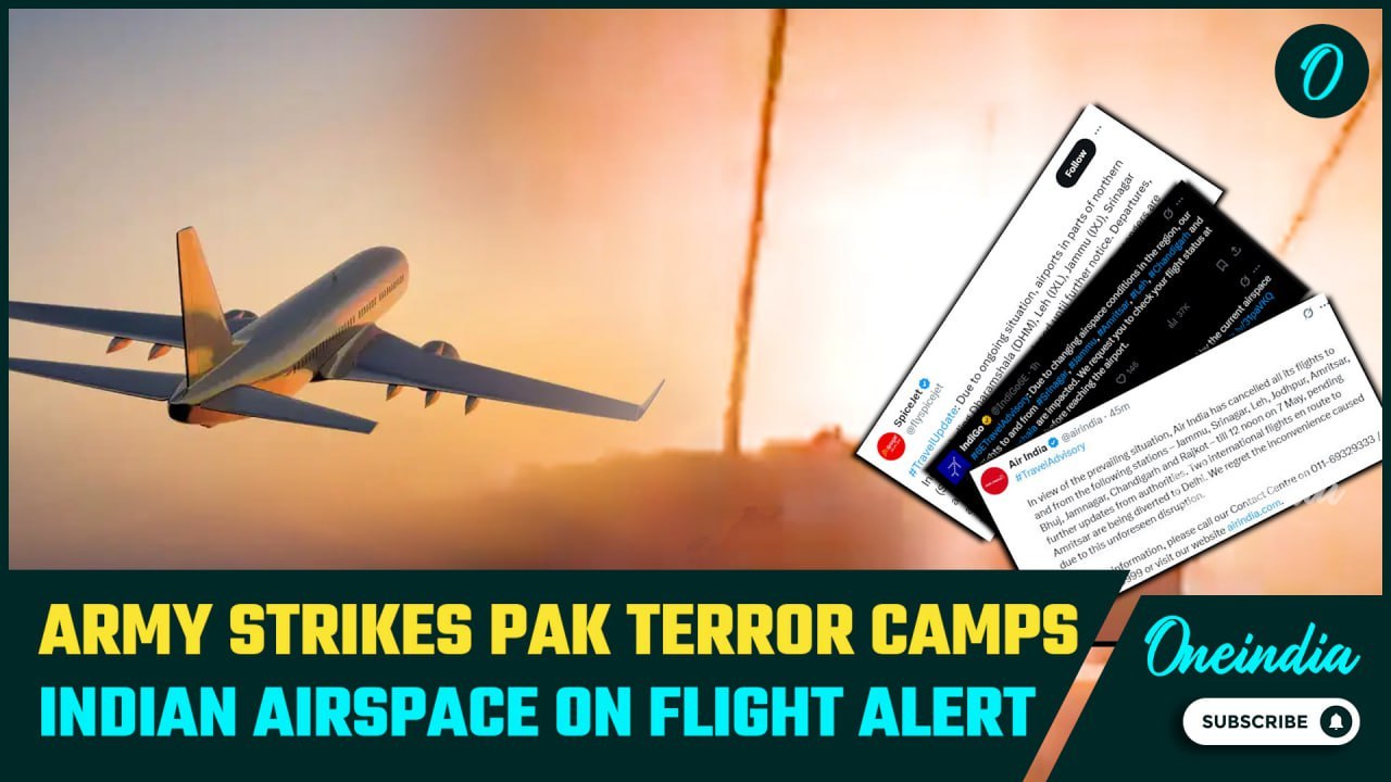 Flights Cancelled Across North India After Strike Hits 9 Terror Camps in Pakistan |Operation Sindoor