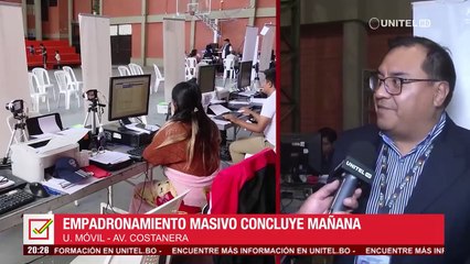 Empadronamiento: En Cochabamba no se registran filas, los centros están vacíos