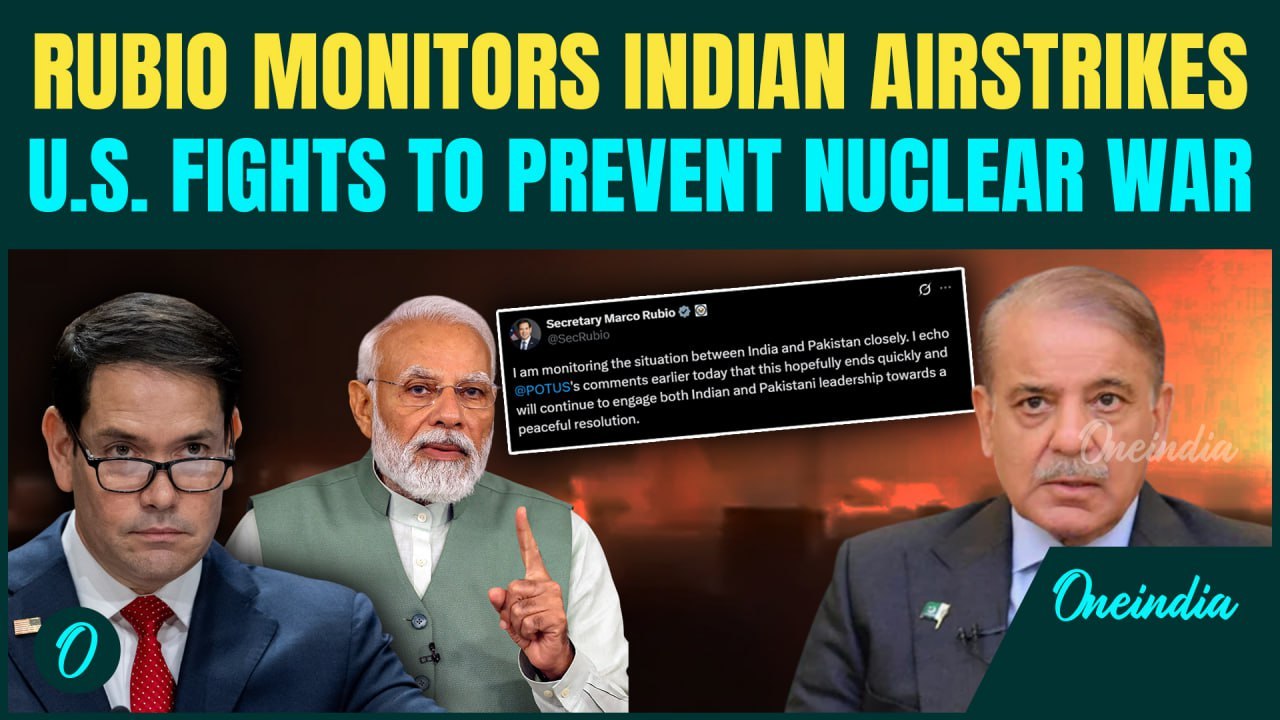 Marco Rubio Holds Urgent Talks With India-Pakistan Amid Escalating Crisis Over India's Airstrikes