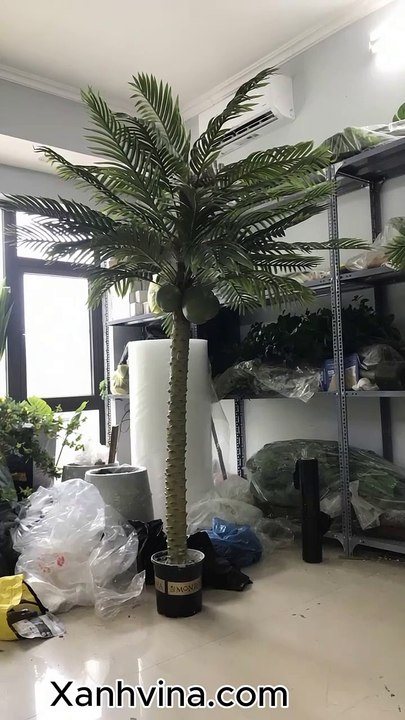 Cây dừa giả đẹp như thật – Giải pháp decor độc đáo cho mọi không gian!