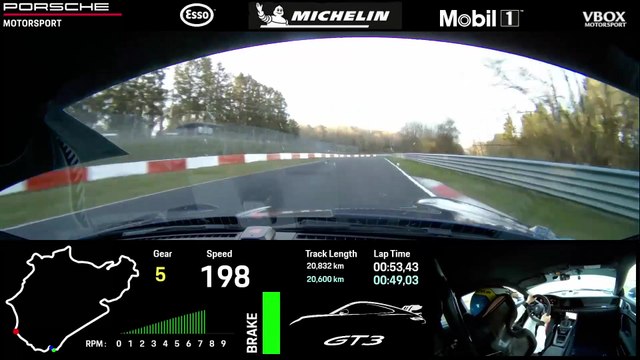 Onboard video - New Porsche 911 GT3 masters the Nordschleife in 6.56.294 minutes