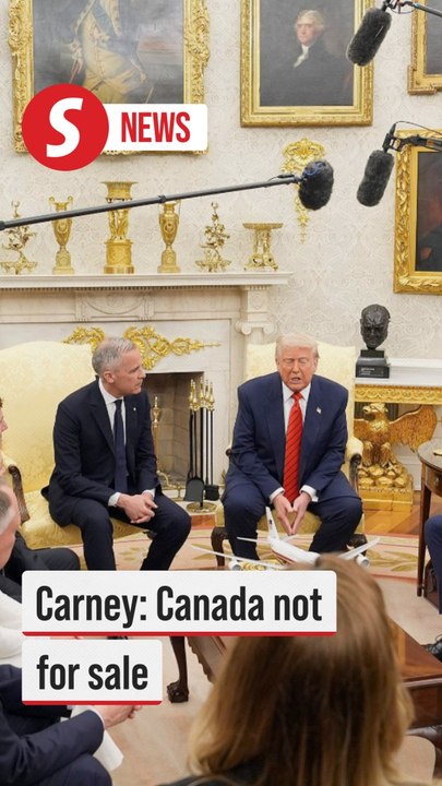Carney stresses Canada will never be for sale in first meeting with Trump