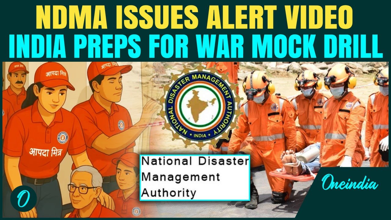 NDMA Issues Alert Video As India-Pakistan War Tensions Soar Ahead of Nationwide Mock Drills