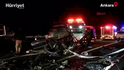 Ankara'da 'kafa kafaya'ya facia: 4 ölü