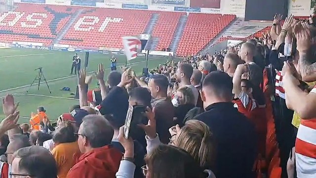 Doncaster Rovers fans pack stadium for trophy presentation