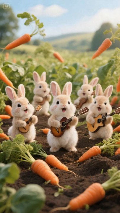 rabbit Playing guitar 🎸