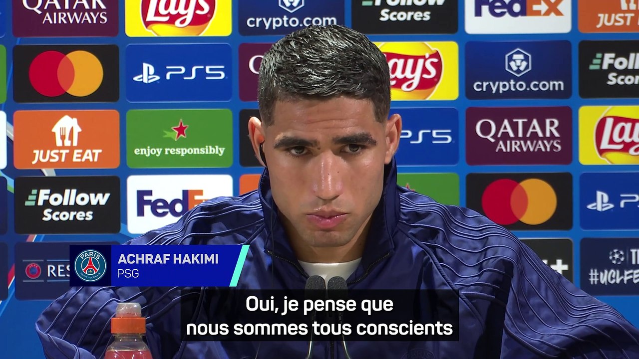 Achraf Hakimi : “La pression sera sur Arsenal” avec “une ambiance folle” au Parc des Princes