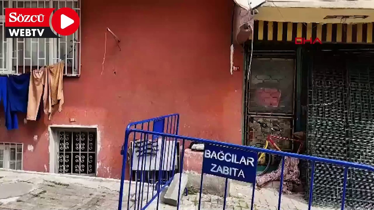 Bağcılar’da toprak kayması nedeniyle tahliye edilen bina