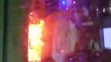 Incendio en el asentamiento de Vallcarca