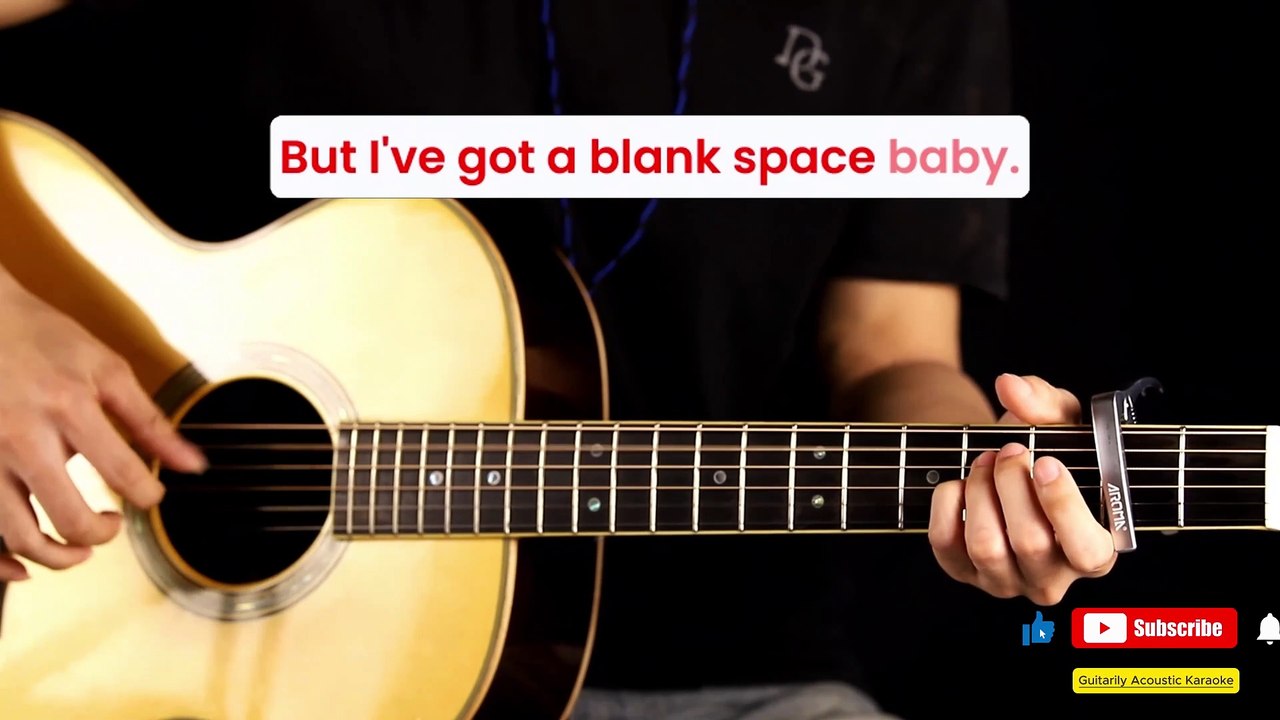 Blank Space | Acoustic Karaoke | Guitarily Acoustic Karaoke