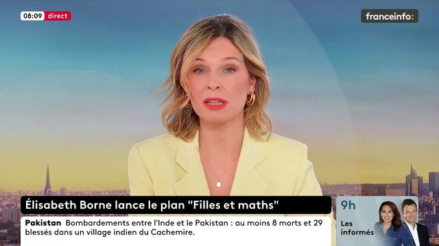 La ministre de l'Education nationale Elisabeth Borne annonce l'expérimentation de classes scientifiques à horaires aménagés pour des collégiens de 4e et 3e, avec 50% de filles dans chacune - VIDEO
