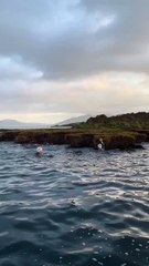 Basurco cruza a nado el Estrecho para exigir oncólogos en El Bierzo