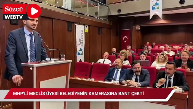 MHP’li meclis üyesi belediyenin kamerasına bant çekti, CHP’den cevap gecikmedi