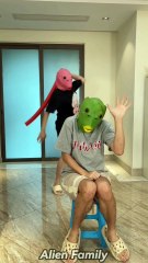 Alien Family😂 Stone Paper Scissor Challenge punishment Part 3 | #Shorts #funny  #comedy  #AlienFamily