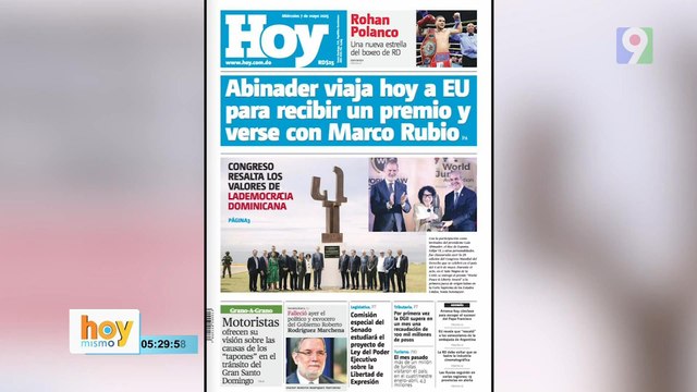 Titulares prensa dominicana miércoles 07 de mayo 2025 | Hoy Mismo