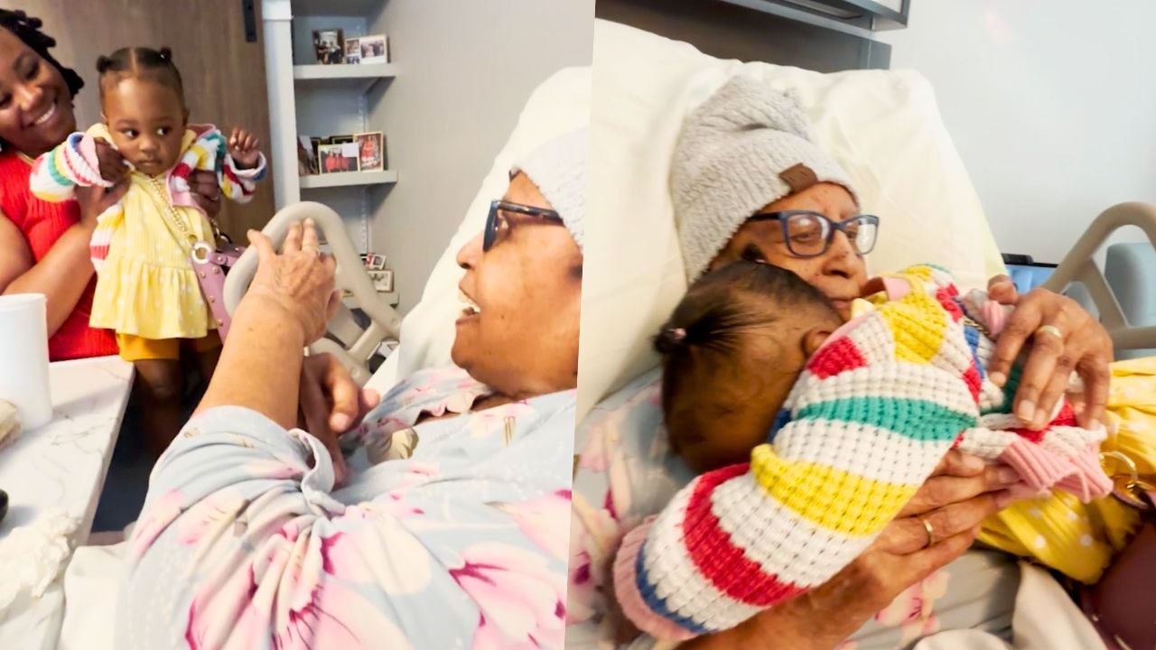 One-Year-Old Daughter Shares Wholesome Reunion Hug With 107-Year-Old Great Great Grandma | Happily TV