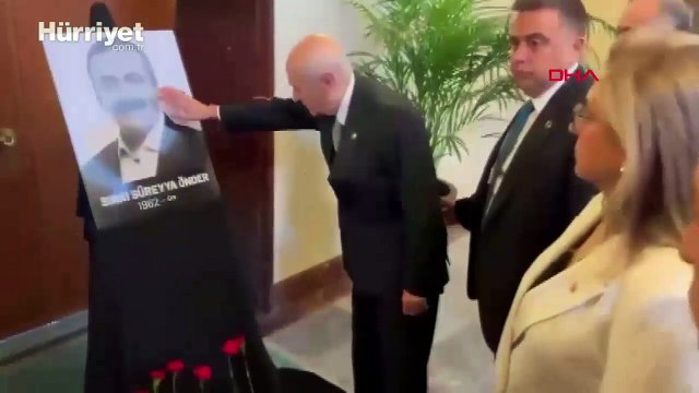 MHP Genel Başkanı Devlet Bahçeli, Sırrı Süreyya Önder’in taziye programı için Meclis’te