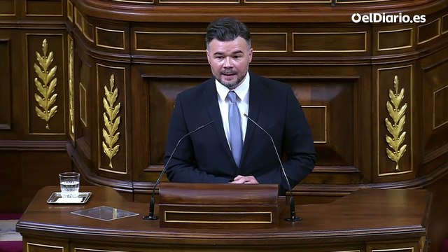 Rufián defiende la abstención de ERC en algunos debates sobre nucleares para garantizar el futuro de sus trabajadores