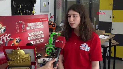 Liseliler geliştirdi... Bayrağımızı KKTC'ye götürüp göndere çeken robot ödül getirdi