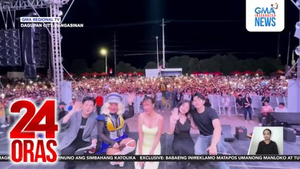 Cast ng Lolong: Pangil ng Maynila at iba pang Kapuso series, nakisaya sa "Bangus Festival" sa Pangasinan | 24 Oras