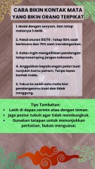 cara kontak mata  agar orang lain bisa terpikat secara halus dan natural